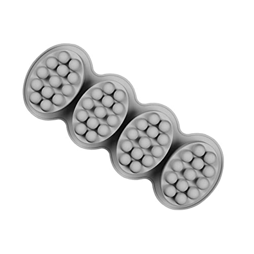 Anneome 4-fach Werkzeug massage bürste silikonform Cupcake-Dekoration silikongießform soap mold Seifenformen der Lebensmittelqualität Badeformen kuchen backform Massagebürstenform Grey von Anneome