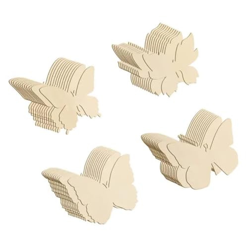 Anneome 40 Stück Holzschmetterlinge Diy Holzschnitt Vorlagen zum Malen Unbemalte Holzscheiben für Bastelarbeiten Kreative Holzstücke für Erwachsene Anneome 40 Stück Holzschmetterlinge Diy Holzschnitt Vorlagen zum Malen Unbemalte Holzscheiben für Bastelarbeiten Kreative Holzstücke für Erwachsene von Anneome