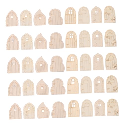 Anneome 40 Stück Teiliges Holz Miniaturtüren Bastelset Naturbelassene Miniatur DIY Türen aus Robustem Holz Wetterbeständig für Gartenbäume und Partydekoration Kreative Mini-Tür Holzstücke Anneome 40 Stück Teiliges Holz Miniaturtüren Bastelset Naturbelassene Miniatur DIY Türen aus Robustem Holz Wetterbeständig für Gartenbäume und Partydekoration Kreative Mini-Tür Holzstücke von Anneome