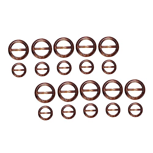 Anneome 40 Stück Teiliges Runde Resin Schalringe Dekorative Kleidungsknöpfe Polierte Kanten Vielseitig Einsetzbar für Schals Pullover Mäntel Gürtel und Taschen Zufällige Zufällige Farbe von Anneome