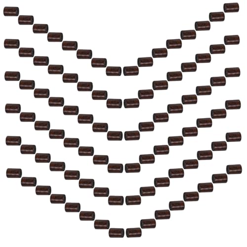 Anneome 400 Stück Holzperlen Großes Rundzylinder Abstandsperlen Braun Für DIY Schmuckherstellung Armbänder Halsketten Bastelbedarf Natürliche Holzperlen von Anneome