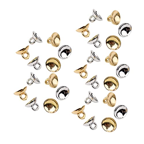 Anneome 400Stücke Schalenförmige Perlen Anhänger Anschlüsse für Schmuckherstellung Halbgebohrte Beads Leicht und Robust für Armbänder von Anneome