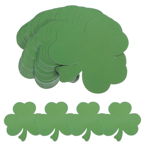 Anneome 40Stücke Kleeblattausschnitte für Patrick's Day Dekorationen für Klassenzimmer Bulletin Boards und DIY Bastelprojekte Einfache Anwendung mit Klebepunkten Vielseitig von Anneome