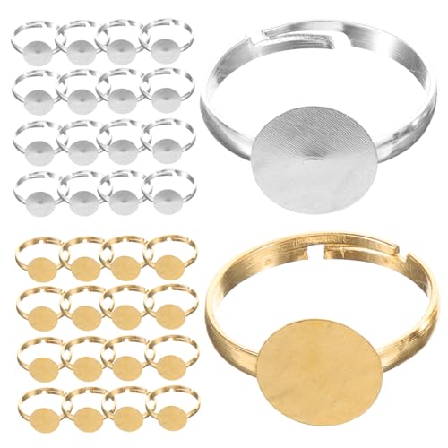 Anneome 40st Schmuckzubehör Selber Machen Ring Zubehör Zur Schmuckherstellung Blanke Schmuckfunde Anneome 40st Schmuckzubehör Selber Machen Ring Zubehör Zur Schmuckherstellung Blanke Schmuckfunde von Anneome