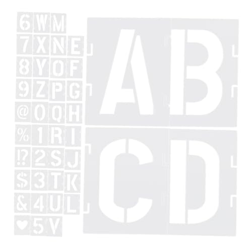 Anneome 42 Stück Wiederverwendbare Teilig Buchstaben Zahlen Schablonen aus Dünne Flexible Malvorlagen für Wandkunst Holzschilder DIY Stencils für Acrylmalerei und Sprühtechnik Anneome 42 Stück Wiederverwendbare Teilig Buchstaben Zahlen Schablonen aus Dünne Flexible Malvorlagen für Wandkunst Holzschilder DIY Stencils für Acrylmalerei und Sprühtechnik von Anneome