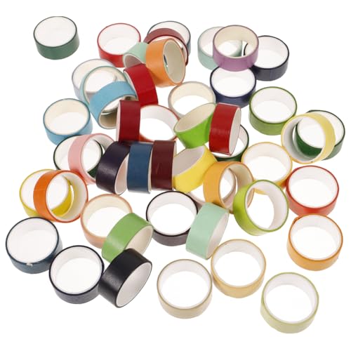 Anneome 48 Rollen farbiges Washi-Tape multifunktionales klebeband schulzeug party sachen Klebeband nachfüllen Klebeband nachfüllt dekorative Bänder für Sammelalben Geschenkverpackungsband von Anneome
