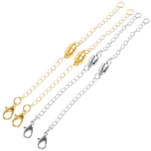 Anneome 4Stücke Magnetische Halskettenverlängerungen für DIY Schmuck für Armbänder und Einfache Handhabung für und Handwerksprojekte von Anneome