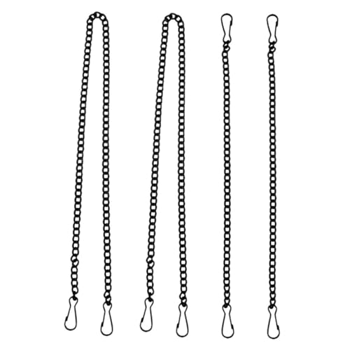 Anneome 4Stücke Schwarze Aufhängeketten für Pflanzen und Dekorationen Robuste Metallkette für Bilder Glasmalerei und Wandaufhänger Einfache Montage Anneome 4Stücke Schwarze Aufhängeketten für Pflanzen und Dekorationen Robuste Metallkette für Bilder Glasmalerei und Wandaufhänger Einfache Montage von Anneome