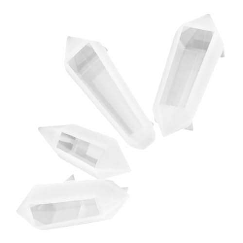 Anneome 4Stücke Silikonformen für Anhänger Quarzkristall Gussformen für DIY Schmuck Vielseitige Epoxidharz Moulds für und Bastelprojekte Langlebig und Einfach zu Verwenden von Anneome