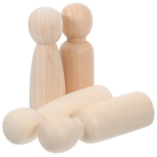 Anneome 4Stücke Unvollendete Holzklammerpuppen zum Selbermachen DIY Holzspielzeug Kreative Bastelarbeiten für Malbare Holzfiguren Große Holzpuppen Anneome 4Stücke Unvollendete Holzklammerpuppen zum Selbermachen DIY Holzspielzeug Kreative Bastelarbeiten für Malbare Holzfiguren Große Holzpuppen von Anneome