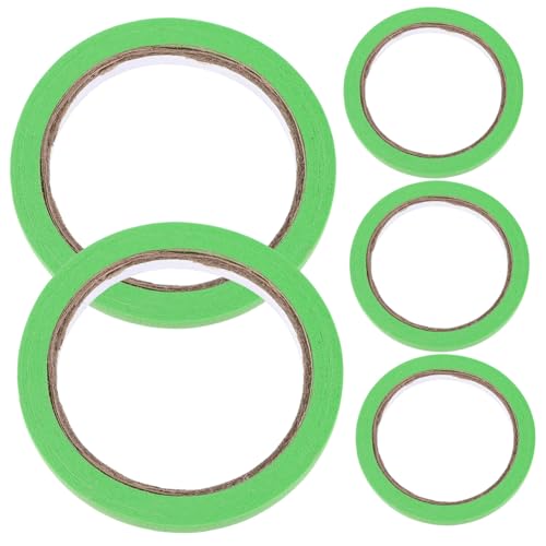 Anneome 5 Rollen Abdeckband packing tape paketband verpackungsbänder packetkleband washi-tape Schüttgut Plakatband farbig dickes Klebeband DIY Klebeband dekorative Papierbänder Sport Green von Anneome