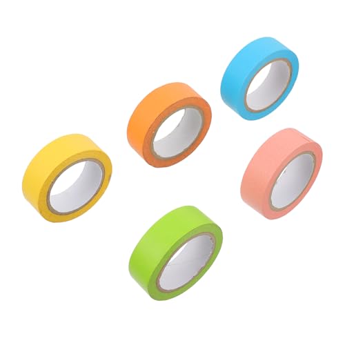Anneome 5 Rollen Bunte Washi Tape Klebebänder zum Schreiben und Dekorieren Selbstklebend Leicht Abreißbar ohne Kleberückstände für DIY Basteln Tagebücher Zufällige Farbe Anneome 5 Rollen Bunte Washi Tape Klebebänder zum Schreiben und Dekorieren Selbstklebend Leicht Abreißbar ohne Kleberückstände für DIY Basteln Tagebücher Zufällige Farbe von Anneome