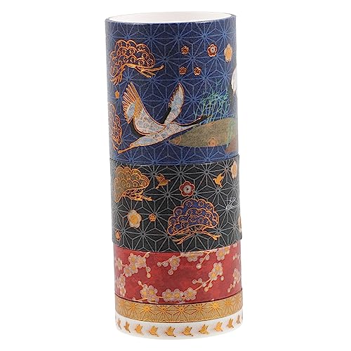 Anneome 5 Rollen Dekoratives Washi Tape Set Selbstklebendes Scrapbook Klebeband mit Edlem Goldstempel Leicht Abziehbar Vielseitig für Wand Diy Bastelarbeiten und Raumdekoration Geeignet Anneome 5 Rollen Dekoratives Washi Tape Set Selbstklebendes Scrapbook Klebeband mit Edlem Goldstempel Leicht Abziehbar Vielseitig für Wand Diy Bastelarbeiten und Raumdekoration Geeignet von Anneome