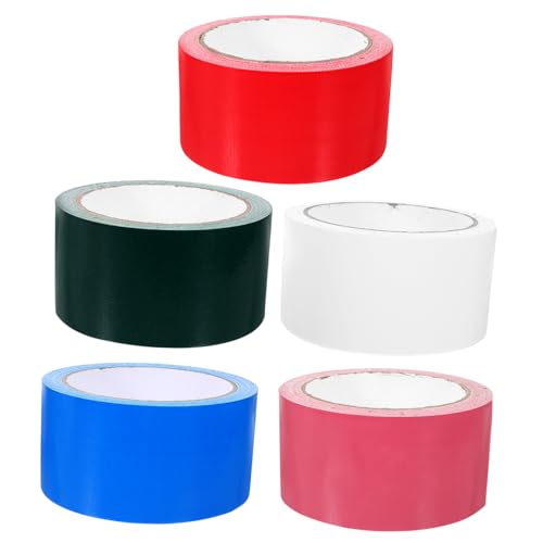 Anneome 5 Rollen Klebeband für Teppichreparatur Farbige Vielseitige und Strapazierfähige Lange Duct Tapes Breit für Kreative Projekte und Reparaturen für Verschiedene Oberflächen von Anneome
