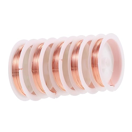 Anneome 5 Rollen Kupferdraht für Schmuckherstellung Diy Basteln Kupfer für Projekte und Haarspangen und Dekorationen Anneome 5 Rollen Kupferdraht für Schmuckherstellung Diy Basteln Kupfer für Projekte und Haarspangen und Dekorationen von Anneome