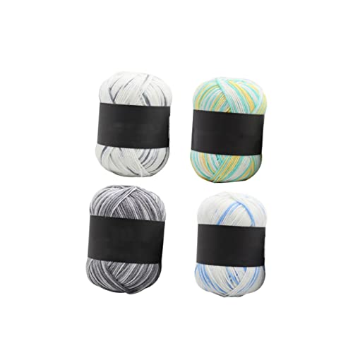 Anneome 5 Rollen Strickgarn Wattepads Wattebällchen Gradientengarn Strickwolle Häkelgarn Baumwollgarn Häkeln Garn Zum Stricken Kaschmirgarn Faden Baumwolle Garn Aus Baumwollmischung von Anneome
