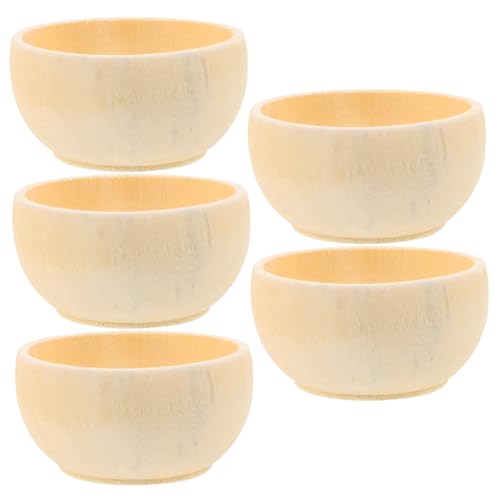 Anneome 5 Stck Unvollendete Holzschalen für DIY Bastelschalen Holz Kreative Bastelprojekte Glatte Oberfläche für Dekorationsarbeiten Anneome 5 Stck Unvollendete Holzschalen für DIY Bastelschalen Holz Kreative Bastelprojekte Glatte Oberfläche für Dekorationsarbeiten von Anneome