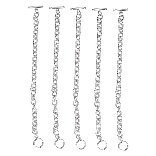 Anneome 5 Stück Armband aus Titanstahl Frauen Armband Kettenarmband Frauen Hand Accessary Silver von Anneome
