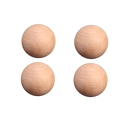 Anneome 5 Stück DIY-Ball holzspielzeug holzspielsachen Kugeln aus Hartholz Dekorativ Handwerksbereich Kind Ornamente Buche zubehör holz selber machen runde Kugel für Schmuckhandbuch Bambus von Anneome