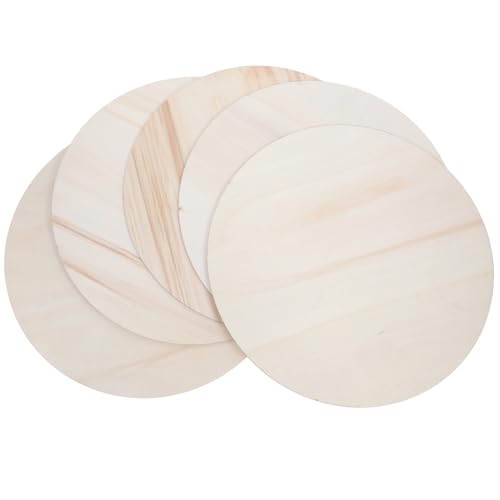 Anneome 5 Stück DIY Holzscheiben für Bastelprojekte Runde Holzplatten zum Malen Schreiben und Dekorieren für und Kreative Gestaltung von Anneome