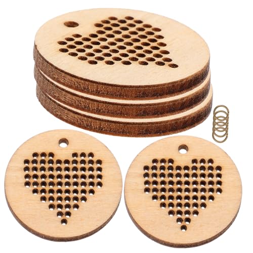 Anneome 5 Stück Kreuzstich Holzchips Handgemachte Diy Holzanhänger für Kreative Projekte Einzigartige Dekoration und Personalisierte Accessoires Sicherem und Natürlichem Holz Gefertigt Anneome 5 Stück Kreuzstich Holzchips Handgemachte Diy Holzanhänger für Kreative Projekte Einzigartige Dekoration und Personalisierte Accessoires Sicherem und Natürlichem Holz Gefertigt von Anneome
