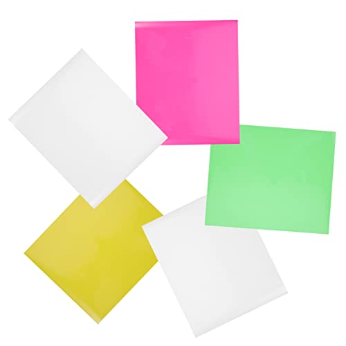 Anneome 5 Stück Leuchtschriftfolie leuchtet im dunkeln brenneisen Transferfolie für Sportbekleidung Bügelapplikation Bügeln Wärmeübertragungsfolie für den Haushalt Vinyl für T-Shirt PVC von Anneome