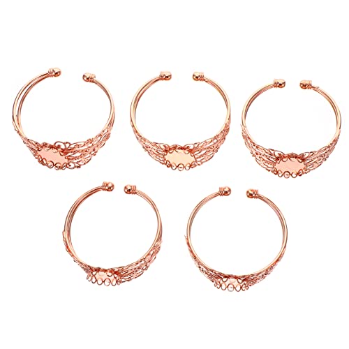 Anneome 5 Stück Ovaler Lünette Schmuck Tray Armband für Schmuckherstellung Diy Armreifen Persönliche Designs und Projekte von Anneome