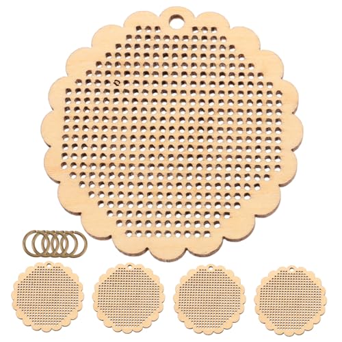 Anneome 5 Stück Teiliges Kreuzstich Holzchips für Diy Projekte Handgefertigte Holzanhänger für Schmuck Lesezeichen und Bastelarbeiten Vielseitig und Anneome 5 Stück Teiliges Kreuzstich Holzchips für Diy Projekte Handgefertigte Holzanhänger für Schmuck Lesezeichen und Bastelarbeiten Vielseitig und von Anneome