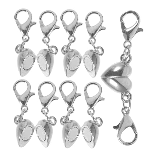 Anneome 5 Stück Teiliges Magnetverschluss für Armbänder und Silberfarbene Diy Schmuckverschlüsse Magnetische Karabinerverschlüsse für Schmuckherstellung und Reparatur von Anneome
