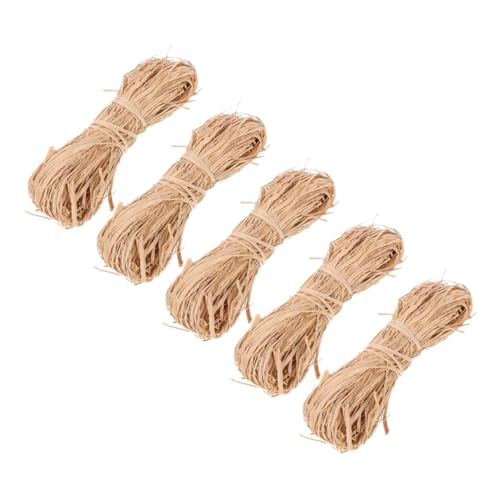 Anneome 5 Stück Teiliges Natürliche Raffia-papierschnur Naturbastband für Basteln Dekoration Blumenstrauß Verpackung DIY Handwerk Rustikaler Stil Anneome 5 Stück Teiliges Natürliche Raffia-papierschnur Naturbastband für Basteln Dekoration Blumenstrauß Verpackung DIY Handwerk Rustikaler Stil von Anneome