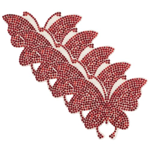 Anneome 5 Stück Teiliges Set Strass Schmetterlingsaufkleber Selbstklebende Dekoration für Auto Handy Kleidung Wand Hochwertige Kristallmaterialien Langlebig und Vielseitig Einsetzbar von Anneome