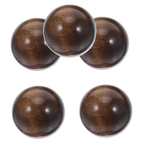 Anneome 5 Stück Teiliges Tigerauge Perlen Natürliche Runde Kristallperlen ohne Loch Glatte Lose Spacer Kugeln für DIY Schmuckherstellung Armband Halskette Zubehör von Anneome