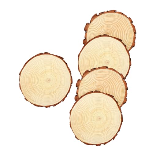 Anneome 5 Stück Unlackierte Holzscheiben für Diy Bastelprojekte Runde Holzplatten zum Malen und Dekorieren für Kreative Ideen und von Anneome