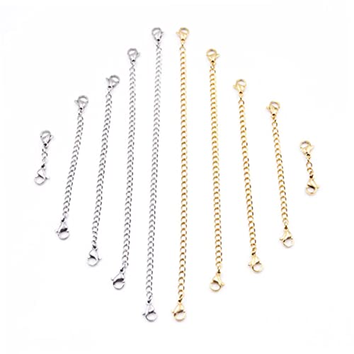Anneome 5 Stück Verlängerungskette Bausatz Herstellung Haken Schließungen Schlüssel Schmuck Bausätze Schließe Halskette Extender Kette Mit Karabinerverschluss An Beiden Enden Golden Anneome 5 Stück Verlängerungskette Bausatz Herstellung Haken Schließungen Schlüssel Schmuck Bausätze Schließe Halskette Extender Kette Mit Karabinerverschluss An Beiden Enden Golden von Anneome