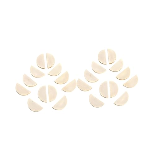 Anneome 50 Stück Anhänger Aus Holz Groß Ups Halb Schmuck Hälfte Trendy Bausatz Diy-holzzubehör Yellow Bambus von Anneome
