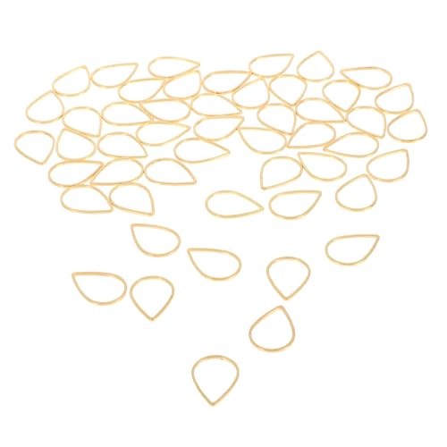Anneome 50 Stück Anhänger Kupfer Dekorative Schmuckringe für DIY Ohrringe und Einzigartiges Hohles Design Vielseitig Einsetzbar Gold Anneome 50 Stück Anhänger Kupfer Dekorative Schmuckringe für DIY Ohrringe und Einzigartiges Hohles Design Vielseitig Einsetzbar Gold von Anneome