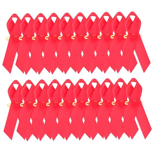 Anneome 50 Stück Bastelband Rotes Hilfsmittelband Band Umwickeln Hope Pink Ribbon Pins -bewusstseins-anstecknadel Lila Trauerbänder Bandbündel Zum Basteln Spendenband Technologie von Anneome