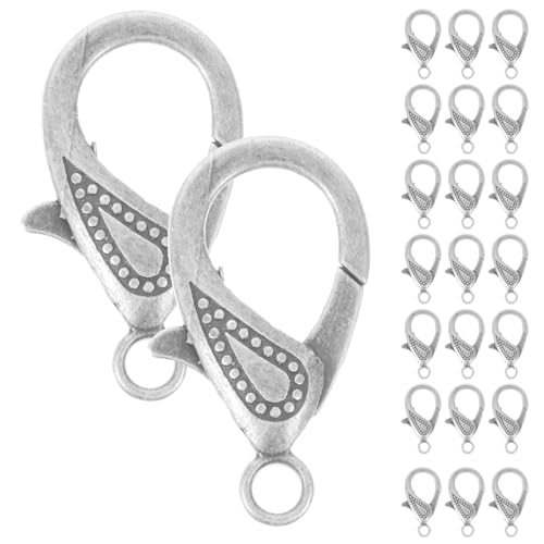 Anneome 50 Stück Diy Hummerverschluss Schmuckverbinder Hochwertige Karabiner für Armbänder und Schlüsselanhänger für Kreative Schmuckherstellung von Anneome