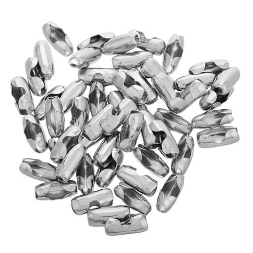 Anneome 50 Stück Edelstahl Kettenverschluss Kugelkette Verbinder Schmuckverschluss für Halsketten Armbänder DIY Basteln Leicht und Langlebig mit Beidseitigem Anneome 50 Stück Edelstahl Kettenverschluss Kugelkette Verbinder Schmuckverschluss für Halsketten Armbänder DIY Basteln Leicht und Langlebig mit Beidseitigem von Anneome