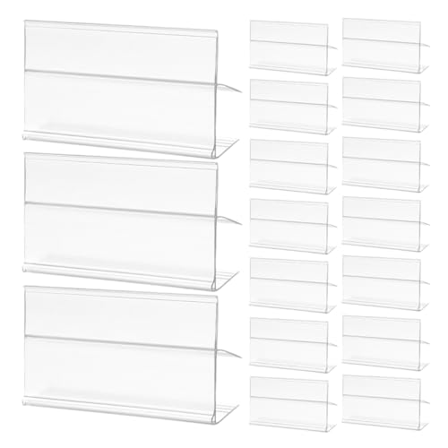 Anneome 50 Stück Etikettenhalter für Verstellbare Preisschild Clips für Verschiedene Regaltypen für Supermärkte und Einzelhandel von Anneome