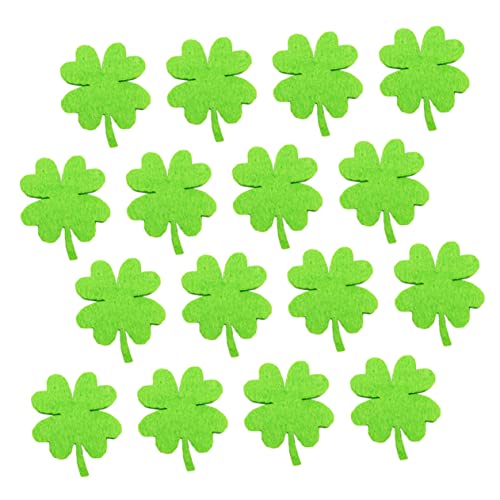 Anneome 50 Stück Filz Kleeblatt Patches DIY Zubehör für Haarschmuck und Kostümdekoration für Patrick Day und Kreative Projekte von Anneome