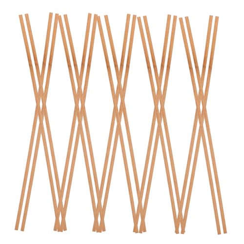 Anneome 50 Stück Fotorequisiten Holzstäbchen Holzstäbe Holzstäbchen zum Basteln Holzstab zum Basteln Zubehör basteln Holzstäbchenhandwerk selbstgemachte Stöcke hölzern Light Brown von Anneome