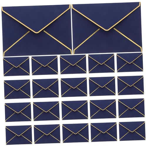 Anneome 50 Stück Klappe Umschläge mit Goldfolie Rand Blaue Hochzeitseinladung Umschläge für Hochzeiten Babypartys Abschlussfeiern und Grußkarten Anneome 50 Stück Klappe Umschläge mit Goldfolie Rand Blaue Hochzeitseinladung Umschläge für Hochzeiten Babypartys Abschlussfeiern und Grußkarten von Anneome
