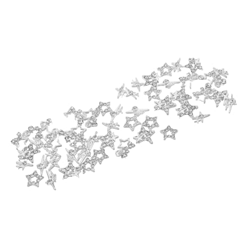 Anneome 50 Stück Metall Nagelstuds Stern Charms Nail Art Dekorationen mit Glitzer Strass für Acryl Gel Nägel DIY Maniküre Schmuck für Weihnachtsfeier und Alltag Anneome 50 Stück Metall Nagelstuds Stern Charms Nail Art Dekorationen mit Glitzer Strass für Acryl Gel Nägel DIY Maniküre Schmuck für Weihnachtsfeier und Alltag von Anneome
