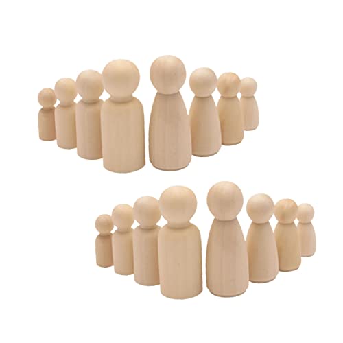Anneome 50 Stück Puppenkörper Aus Holz Holzpuppen Yellow Bambus von Anneome
