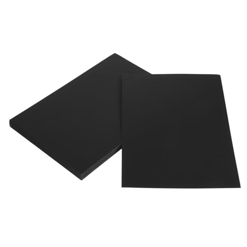 Anneome 50 Stück Schwarzes Kartonpapier Dickes Glattes Bastelpapier für Scrapbooking Kartenherstellung und Halloween Dekorationen ohne Weißen Kern Präzise Schnitte von Anneome