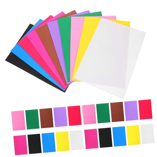 Anneome 50 Stück Teiliges Bastelschwamm Papier Farbig Dickes DIY Material für Schule und Handwerk Vielseitige Schwammplatten für Bastelprojekte Partydekoration und Geschenkverpackung von Anneome