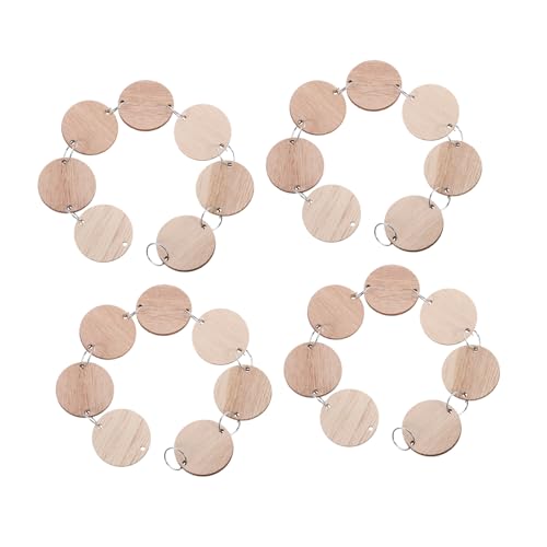 Anneome 50 Stück Teiliges Set Runde Holzscheiben mit Metallösen Holzplättchen zum Basteln für Hängenden Geburtstags und Kalender Erinnerer Natürliche Holzmaserung DIY Dekoration für Anneome 50 Stück Teiliges Set Runde Holzscheiben mit Metallösen Holzplättchen zum Basteln für Hängenden Geburtstags und Kalender Erinnerer Natürliche Holzmaserung DIY Dekoration für von Anneome