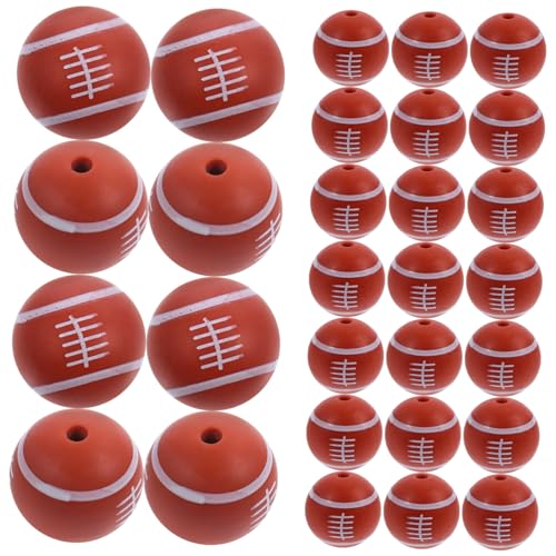 Anneome 50 Stück Teiliges Sportschmuck Perlen Silikon DIY Spacer Perlen für Armbänder Halsketten Handgefertigt Robust Kreativ von Anneome