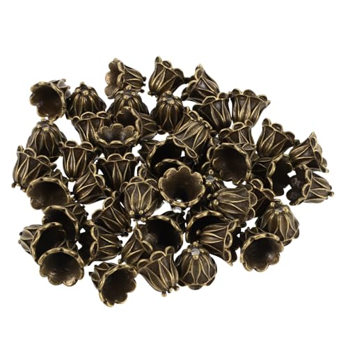 Anneome 50 Stück Vintage Blumen Perlenkappen aus Metall Blüten Spacer Beads für Schmuckherstellung Filigrane Blumige Endkappen für Armbänder Halsketten Ohrringe Rustikaler Charme Anneome 50 Stück Vintage Blumen Perlenkappen aus Metall Blüten Spacer Beads für Schmuckherstellung Filigrane Blumige Endkappen für Armbänder Halsketten Ohrringe Rustikaler Charme von Anneome